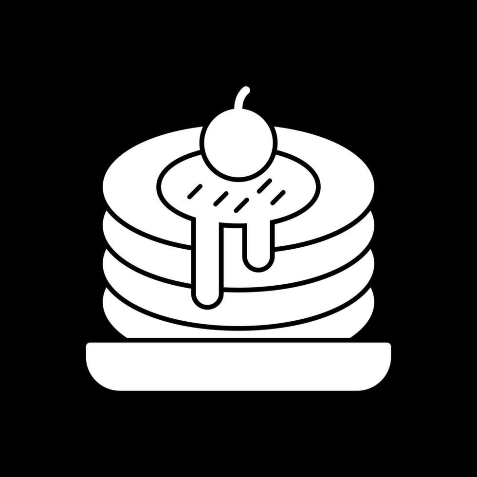 conception d'icône de vecteur de crêpes