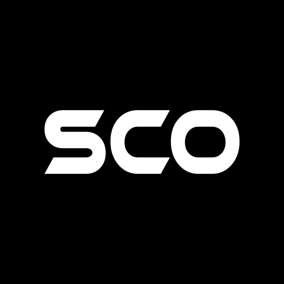 Sco lettre logo conception, inspiration pour une unique identité. moderne élégance et Créatif conception. filigrane votre Succès avec le frappant cette logo. vecteur