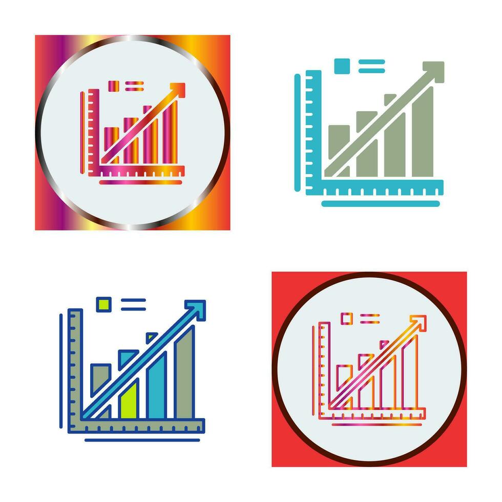 icône de vecteur de graphique linéaire