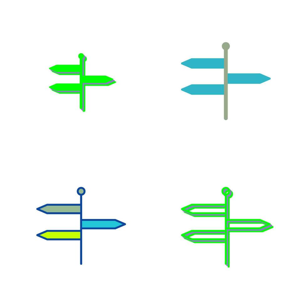 icône de vecteur de directions