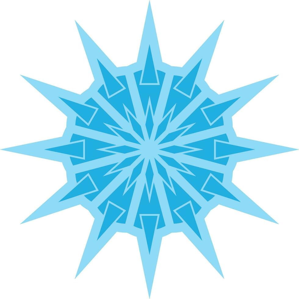 flocon de neige icône modifiable vecteur sur blanc Contexte