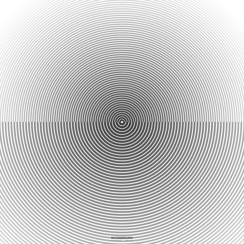 anneau de couleur noir et blanc motif cercle abstrait. onde sonore, vecteur