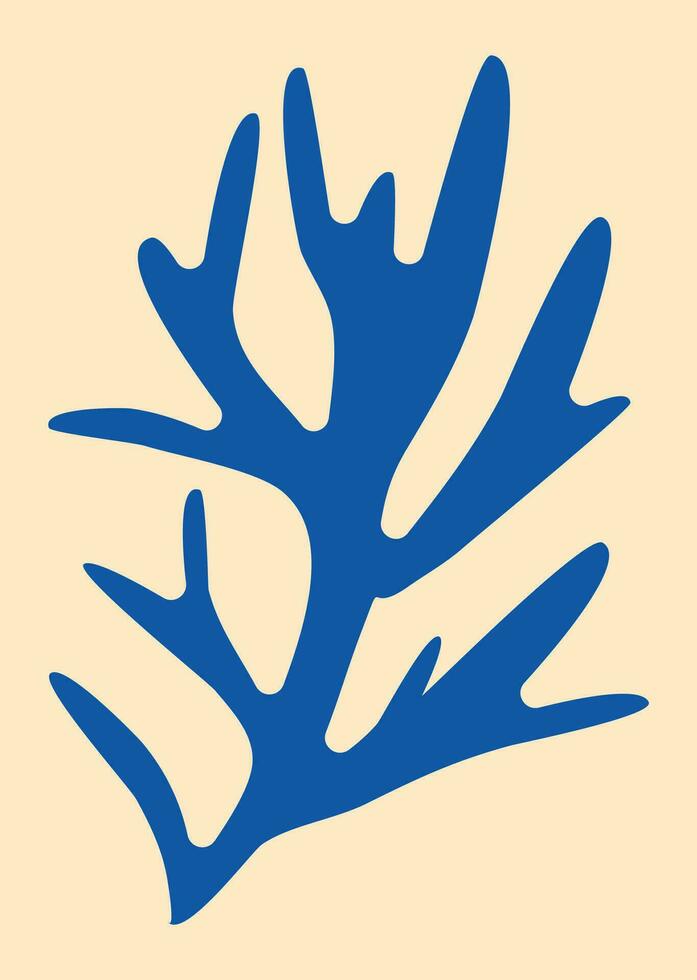 moderne branché matisse minimal style. abstrait sensationnel floral affiches. contemporain botanique arrière-plan, moderne impression floral élément vecteur