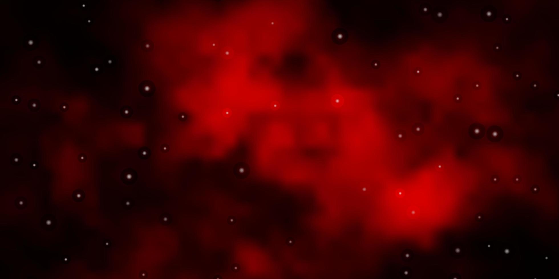 modèle vectoriel rouge foncé avec des étoiles abstraites.