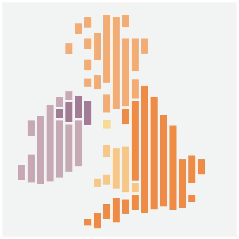 carte du royaume-uni de la géométrie abstraite moderne de simplicité. vecteur