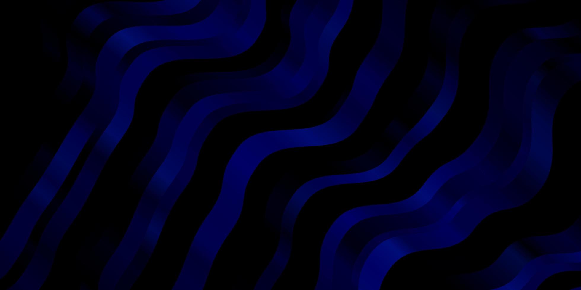 modèle vectoriel bleu foncé avec des lignes courbes.