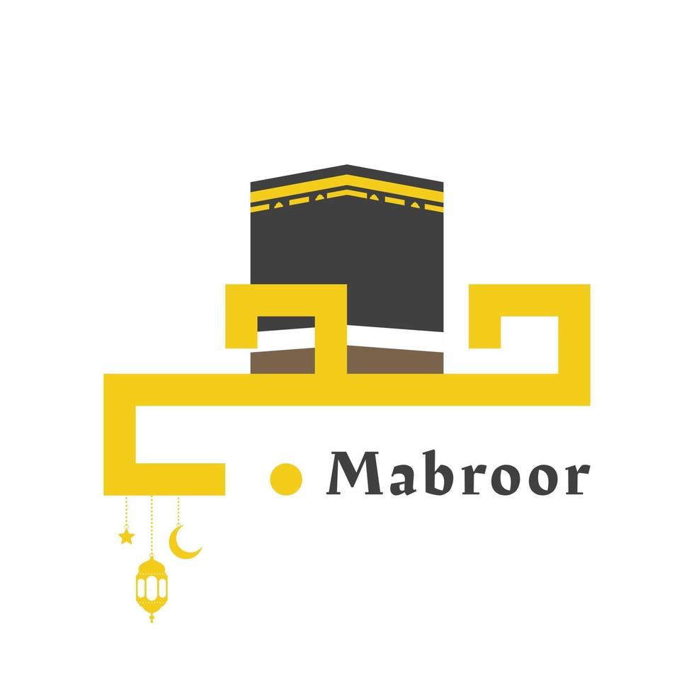 vecteur de hajj mabroor