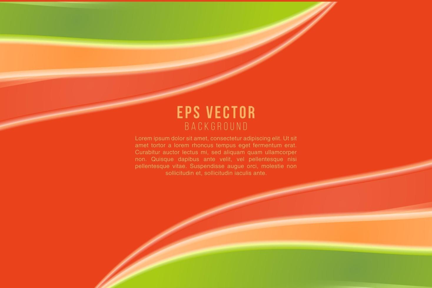 fond abstrait vert et orange combinaison eps vecteur