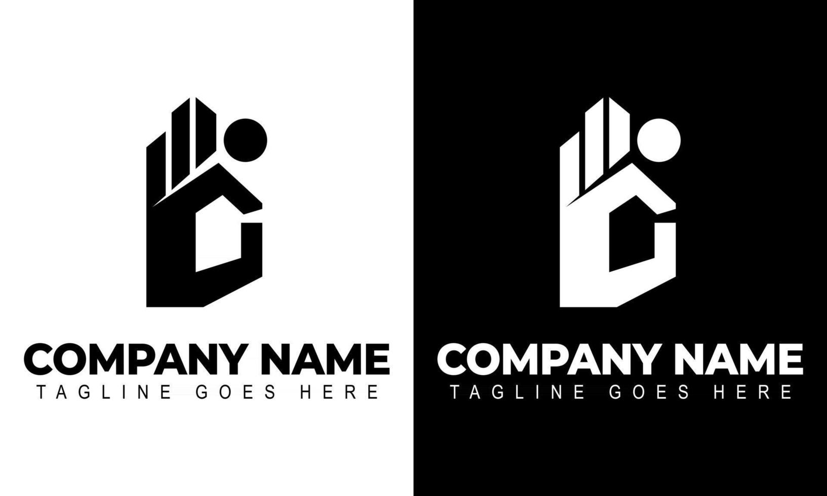 concept de logo vectoriel pour société comptable ou immobilière