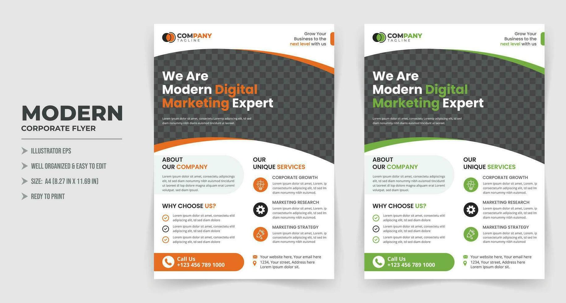 entreprise affaires prospectus modèle avec Couleur combinaison, brochure conception, annuel rapport, affiche, prospectus dans a4, promotion, afficher, publication, couverture page, vecteur