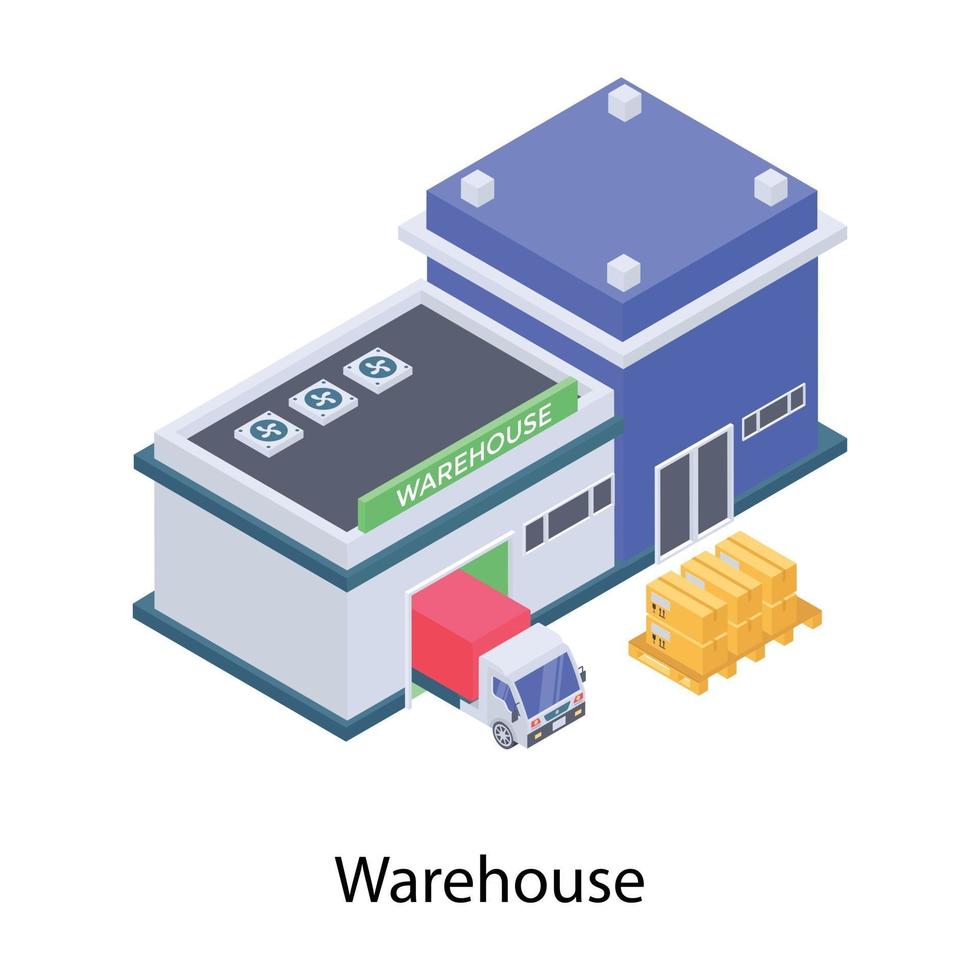 concepts d'entrepôt de dépôt vecteur