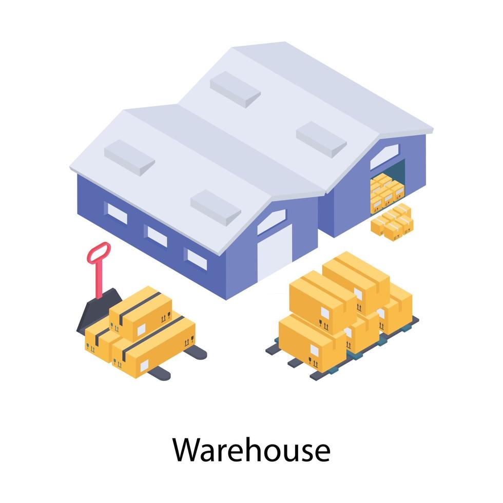 concepts d'entrepôt de dépôt vecteur