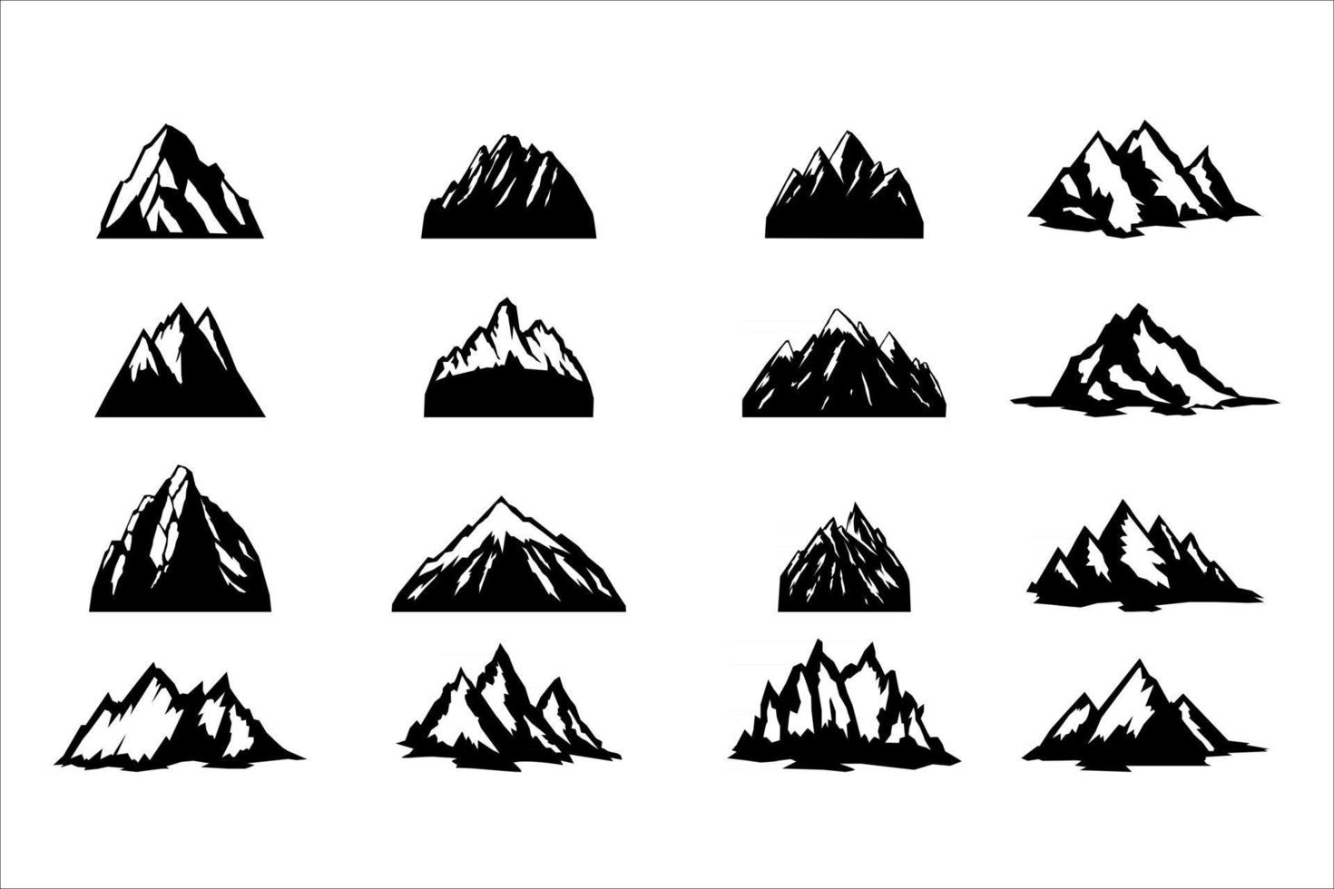 définir la montagne du logo vecteur