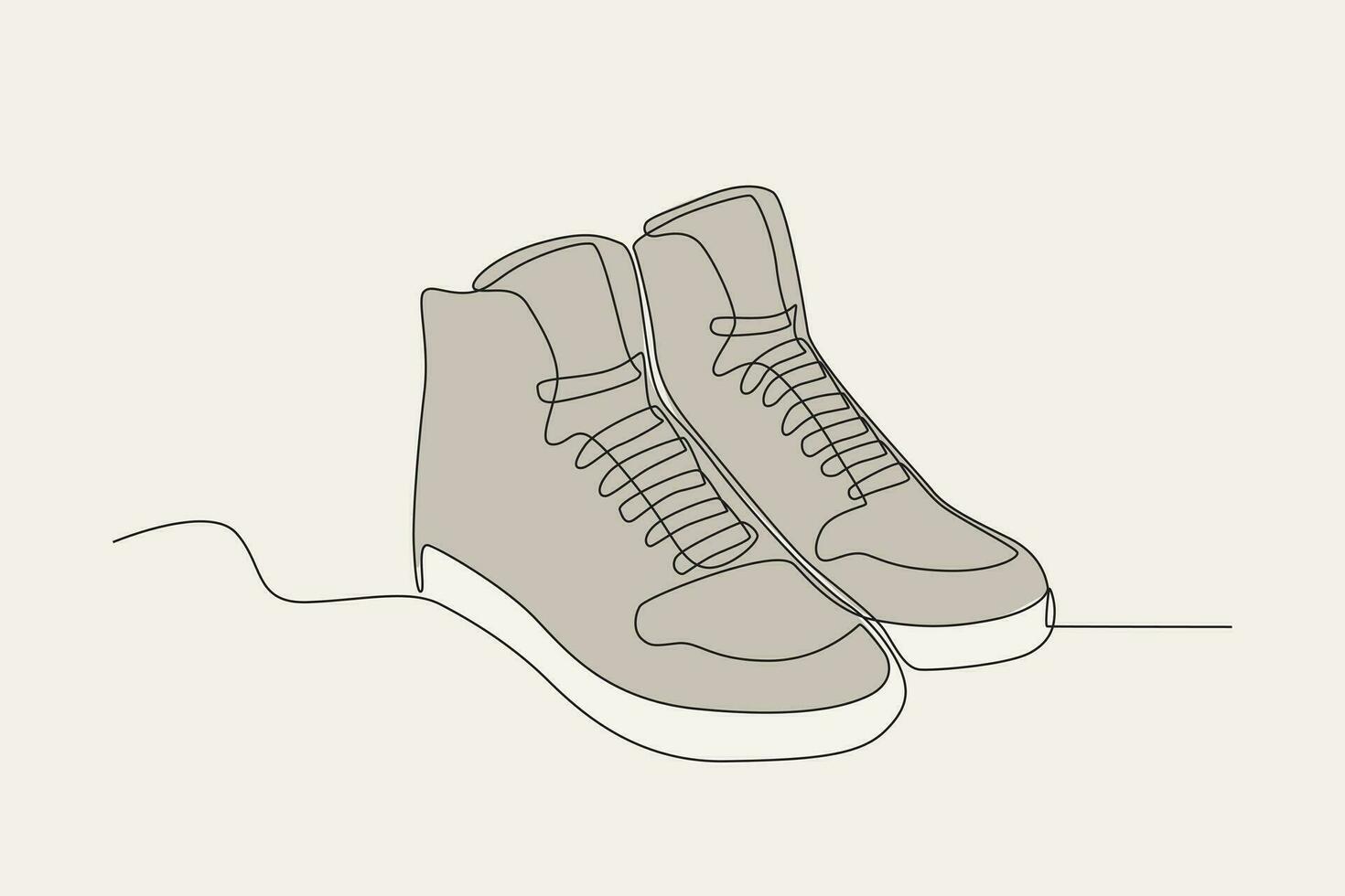 Couleur illustration de une paire de Pour des hommes des chaussures vecteur