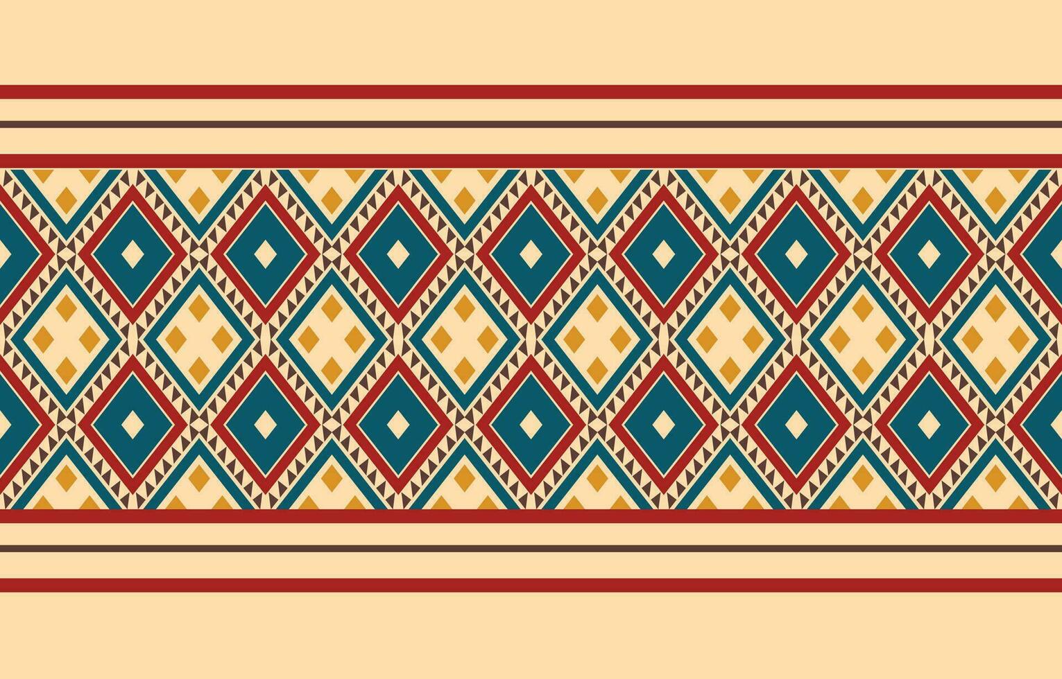 ethnique abstrait ikat art. aztèque ornement imprimer. géométrique ethnique modèle sans couture Couleur Oriental. conception pour Contexte ,rideau, tapis, fond d'écran, vêtements, emballage, batique, vecteur illustration.