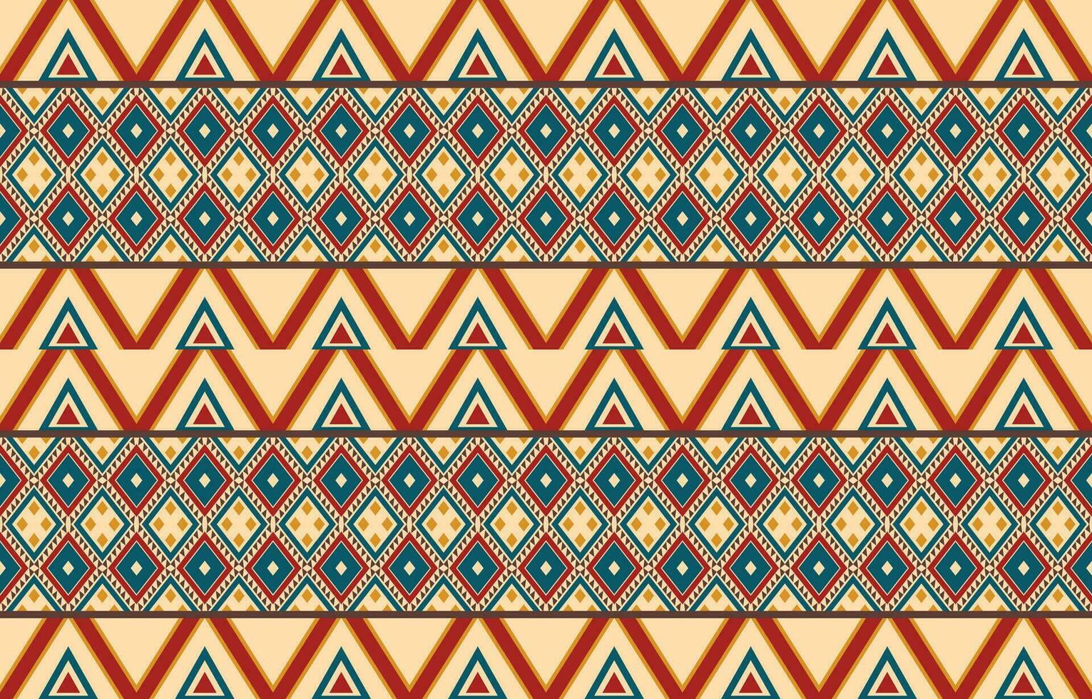 ethnique abstrait ikat art. aztèque ornement imprimer. géométrique ethnique modèle sans couture Couleur Oriental. conception pour Contexte ,rideau, tapis, fond d'écran, vêtements, emballage, batique, vecteur illustration.