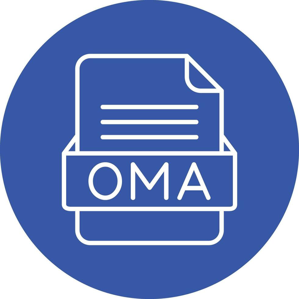 oma fichier format vecteur icône