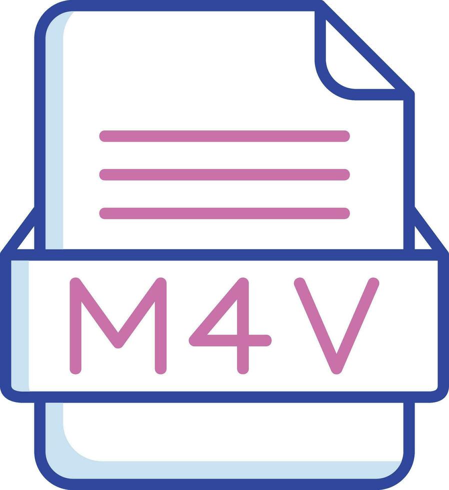m4v fichier format vecteur icône