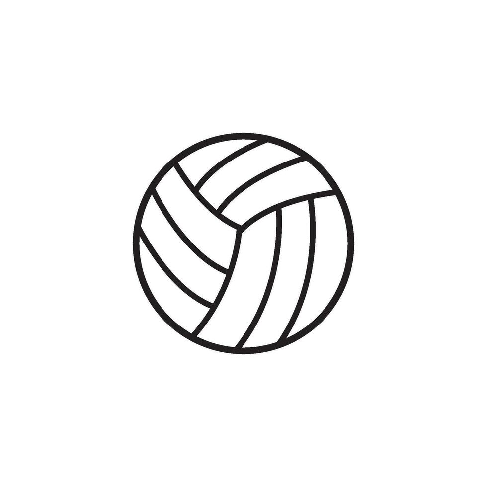 volley-ball logo icône conception vecteur illustration