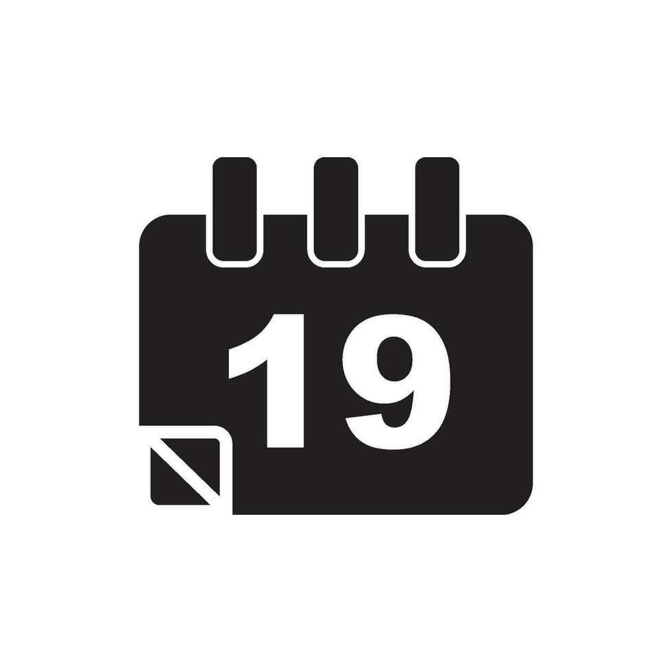 calendrier logo icône conception vecteur illustration