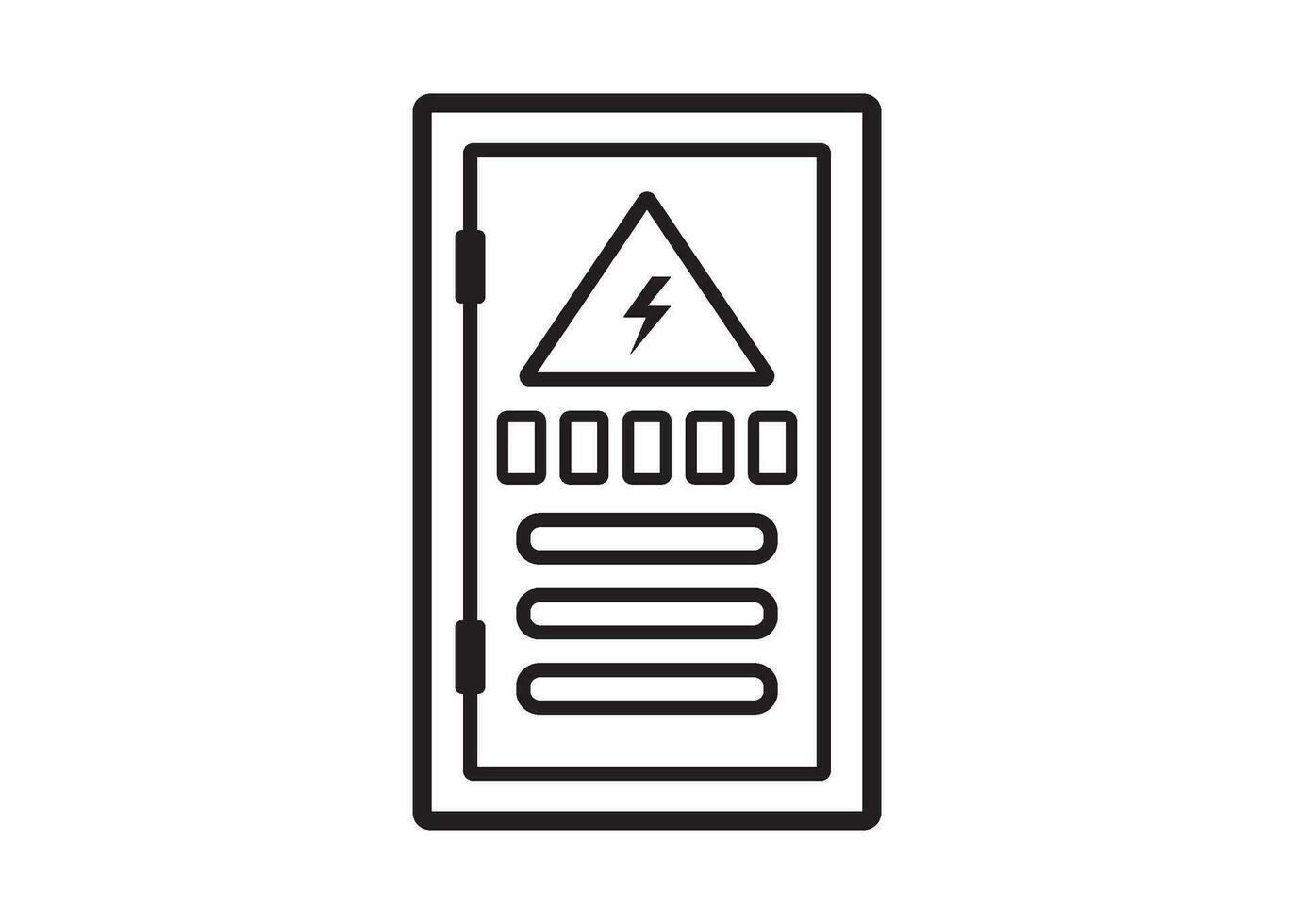 électrique panneau icône conception vecteur isolé