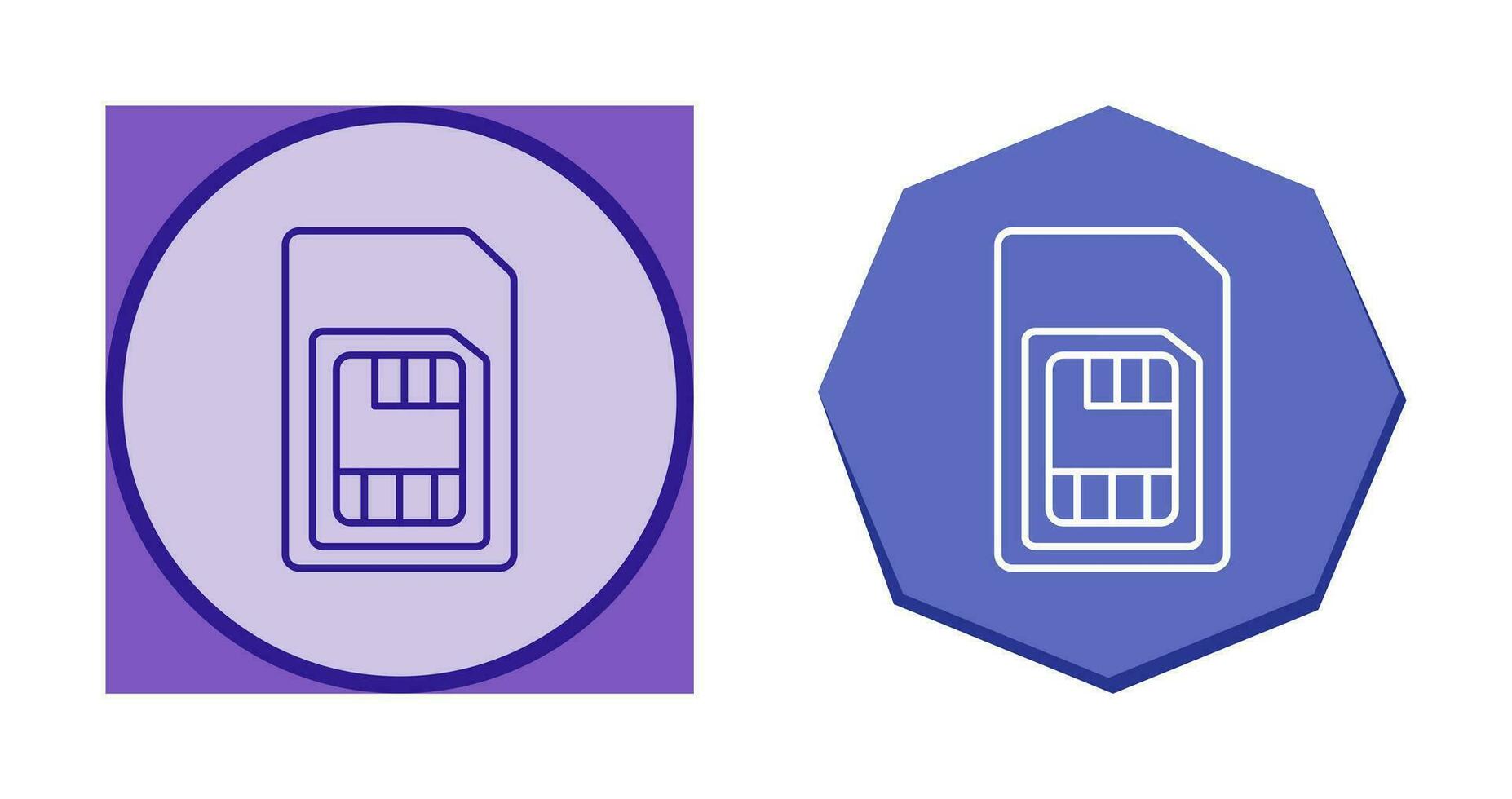 icône de vecteur de carte sim