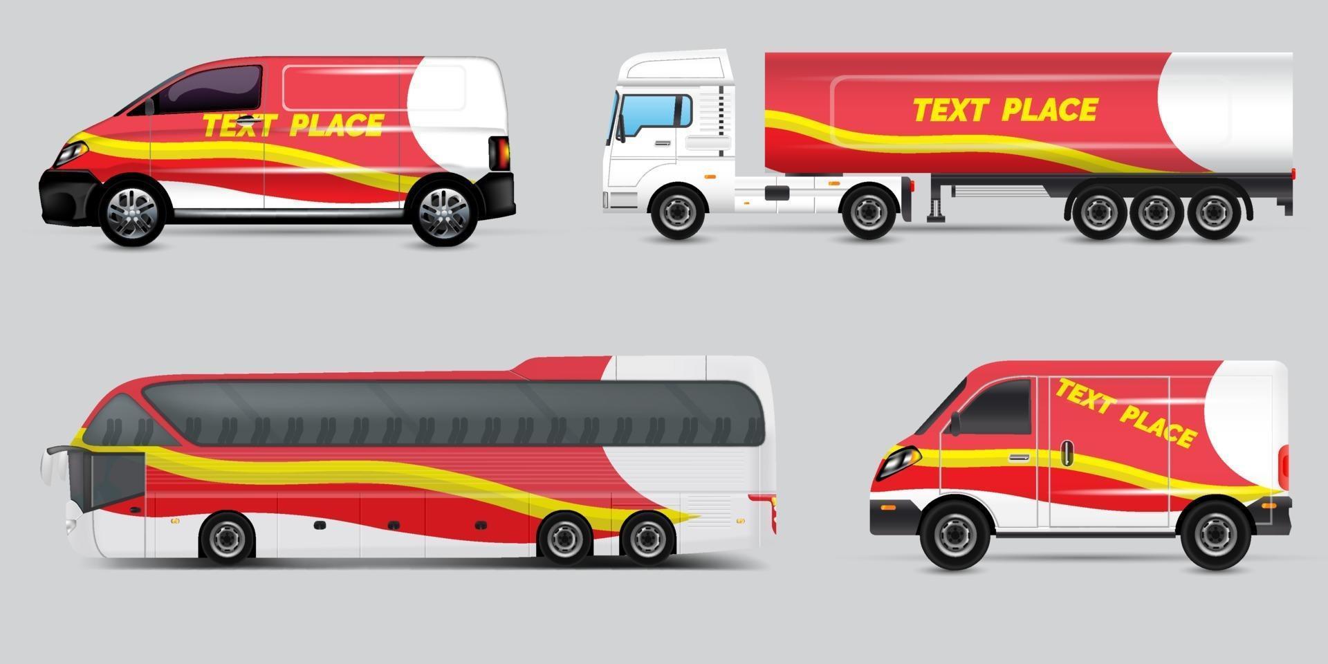 ensemble de conception de modèle d'identité de voiture de vecteur libre.