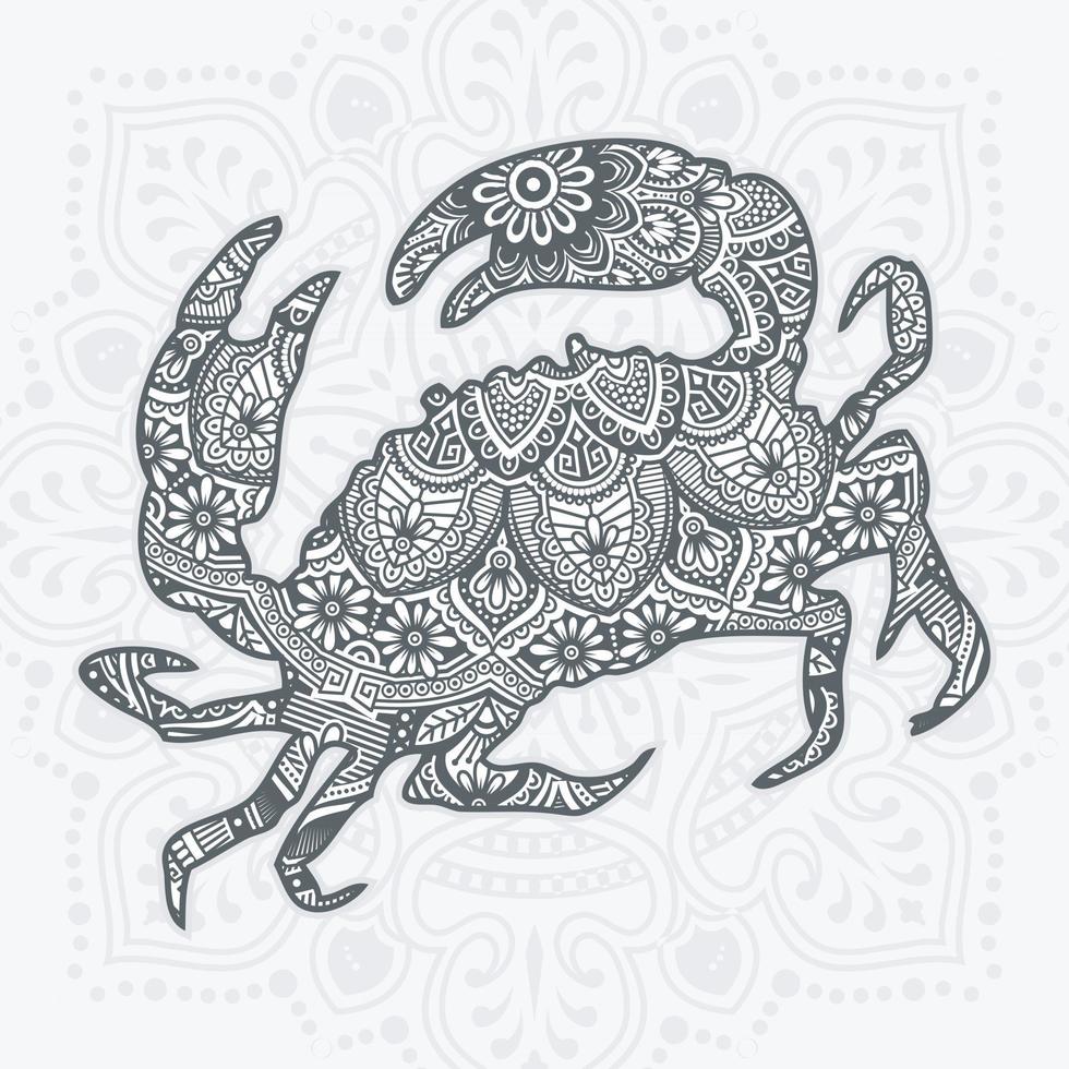vecteur de mandala de la mer. éléments décoratifs vintage. illustration vectorielle.