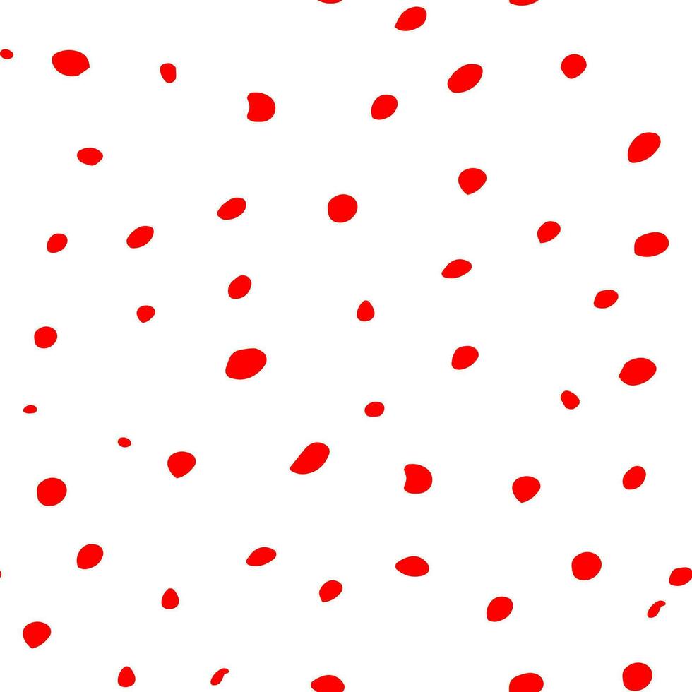 une rouge polka point modèle sur une blanc Contexte vecteur