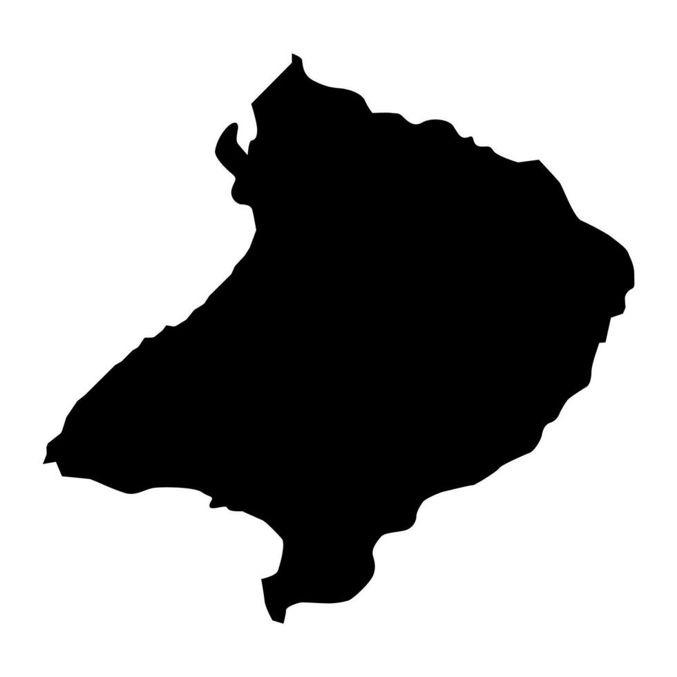 Ismayilli district carte, administratif division de Azerbaïdjan. vecteur