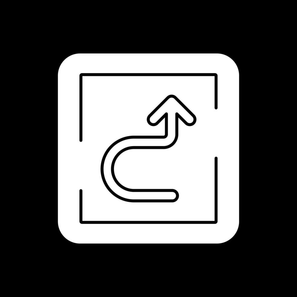 zigzag La Flèche vecteur icône conception
