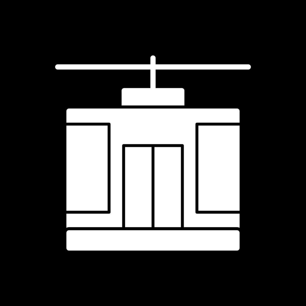 conception d'icône de vecteur de téléphérique