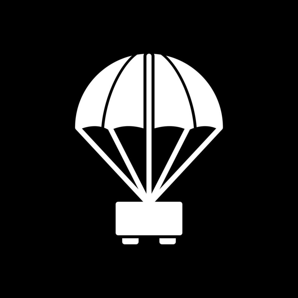 conception d'icône de vecteur de parachute