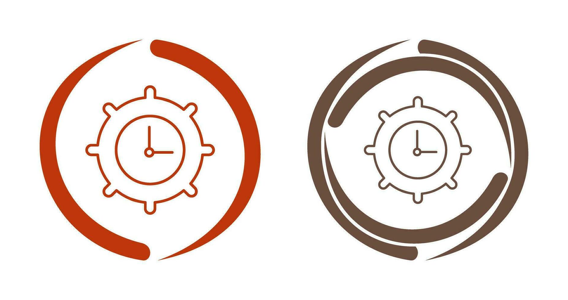 icône de vecteur de paramètres de temps