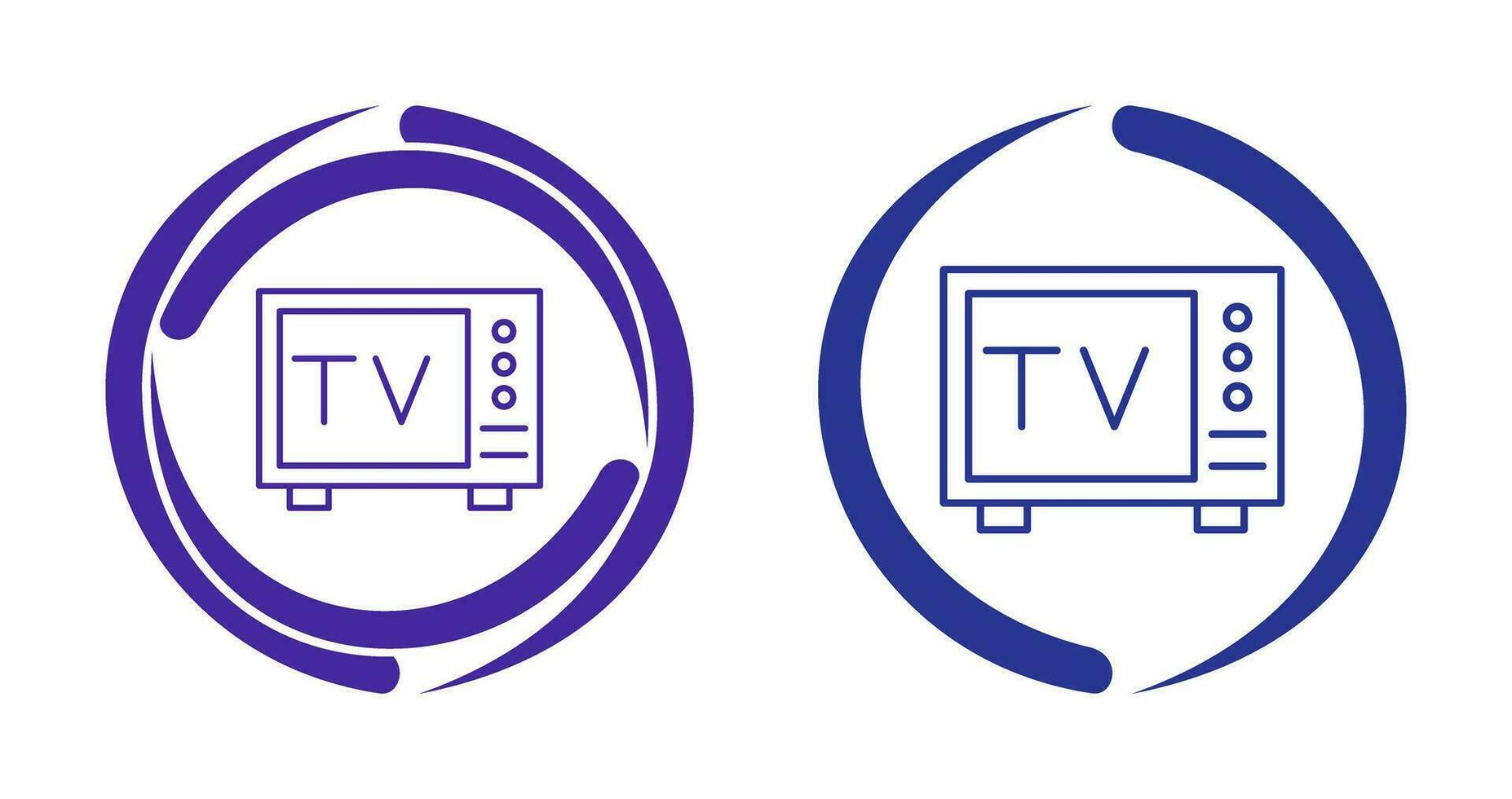 icône de vecteur de télévision