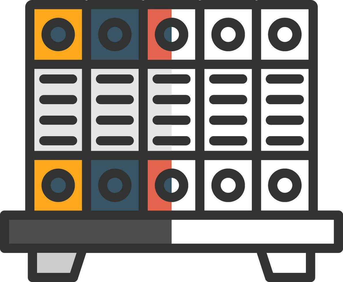 conception d'icônes vectorielles d'archives vecteur