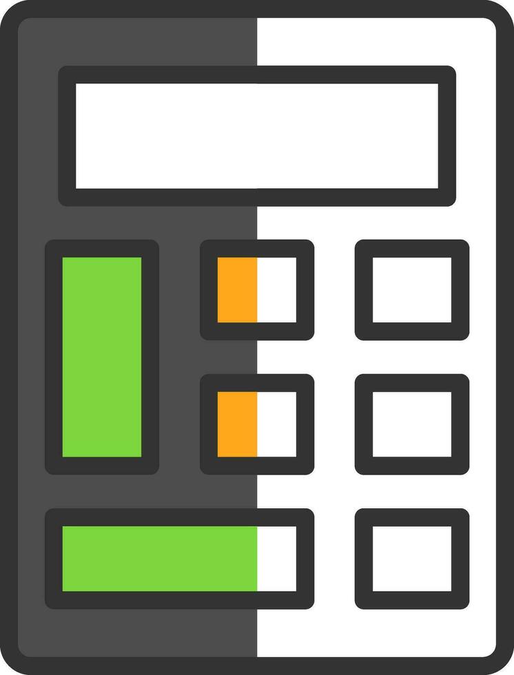 conception d'icône de vecteur de calculatrice