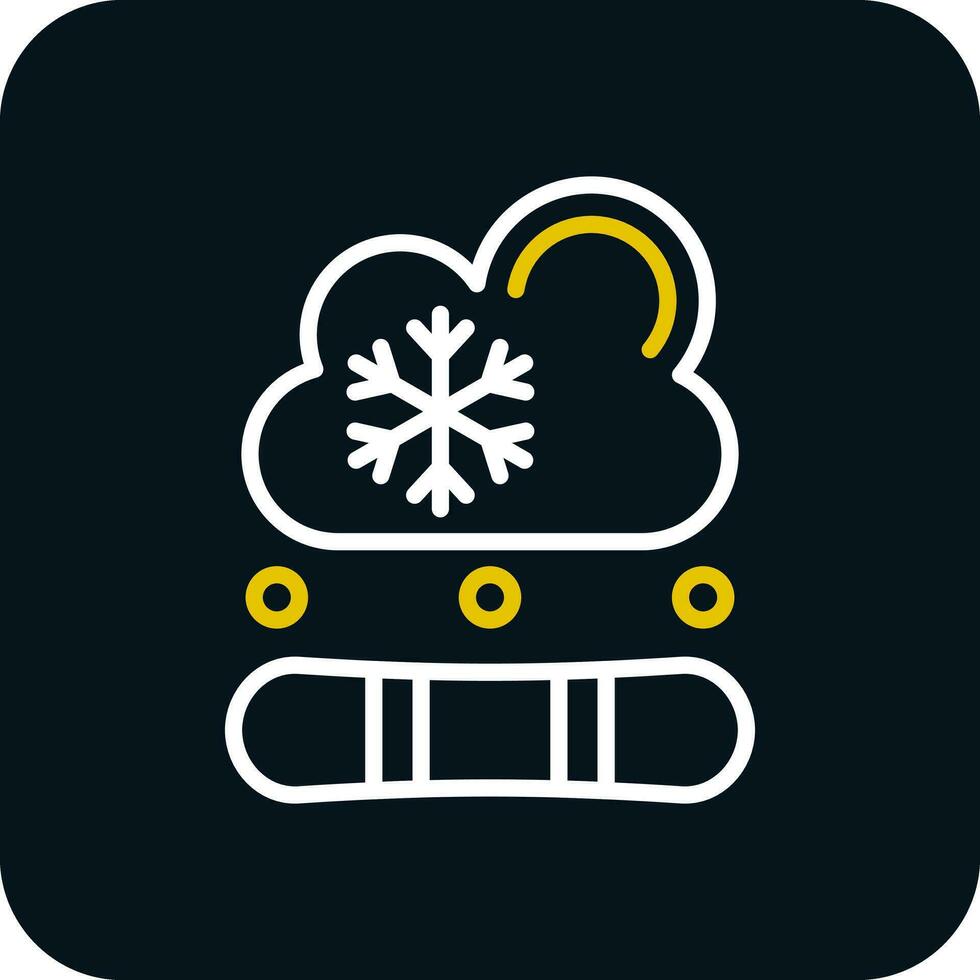 conception d'icône de vecteur de snowboard