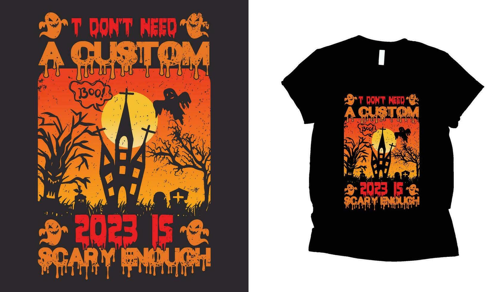 content Halloween. Halloween T-shirt conception vecteur