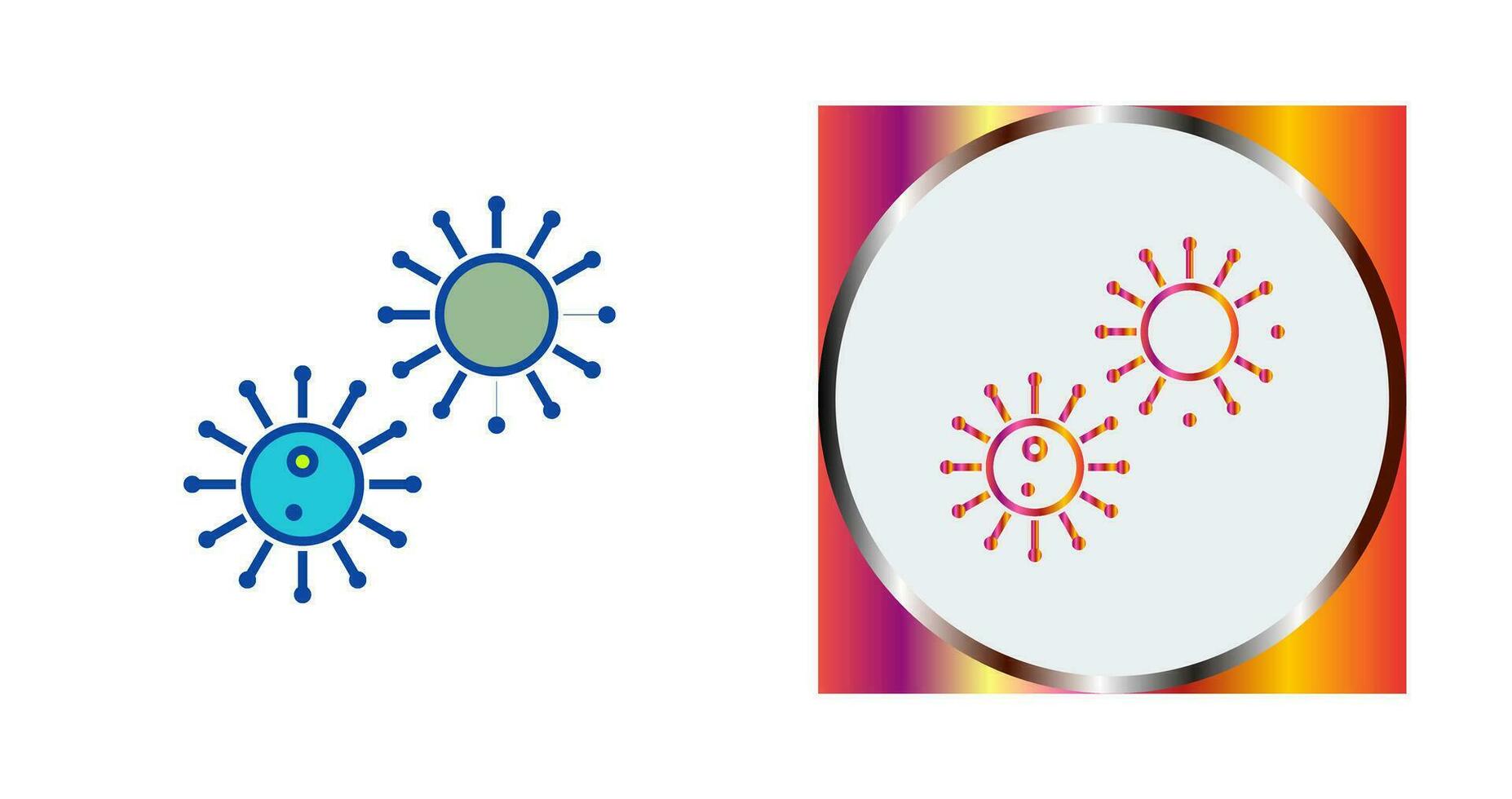 unique virus vecteur icône