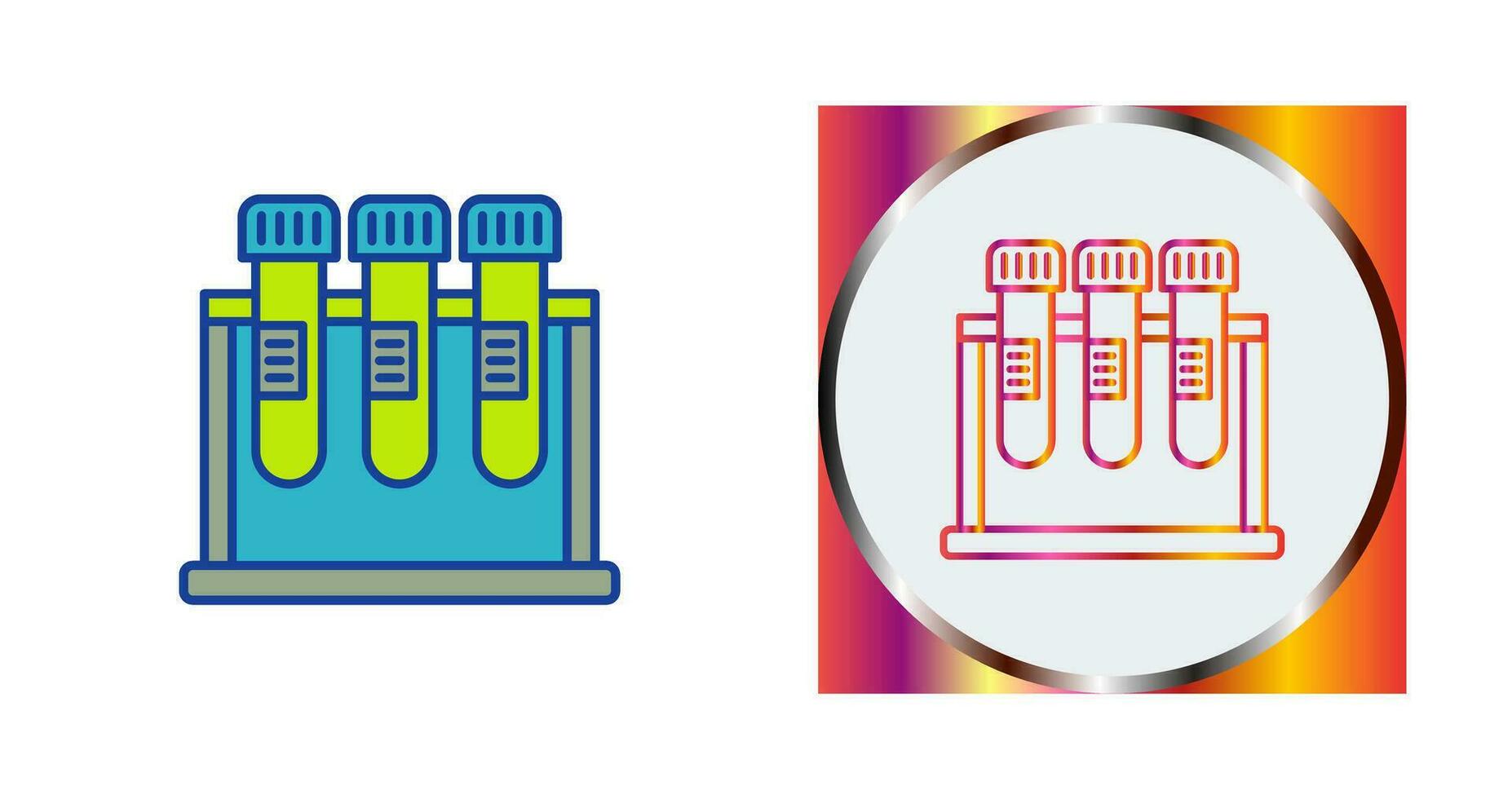 icône de vecteur de tube à essai