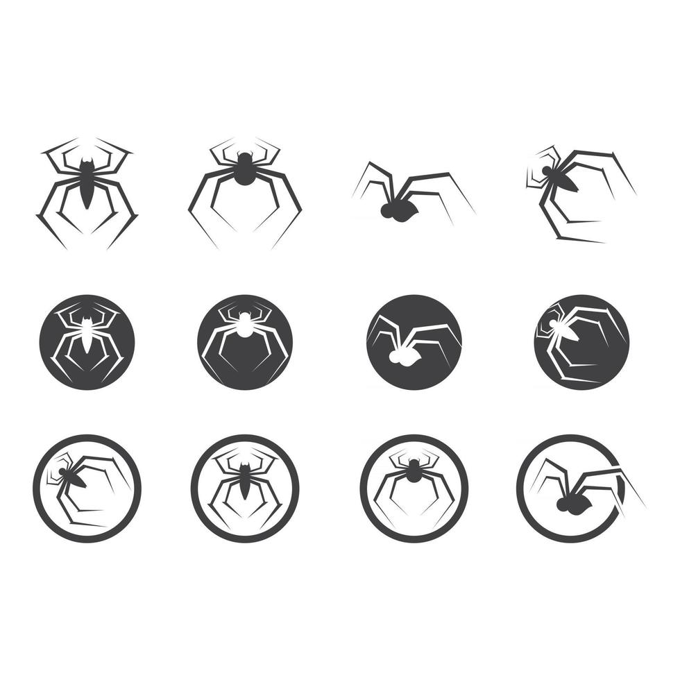 illustration d'images logo araignée vecteur