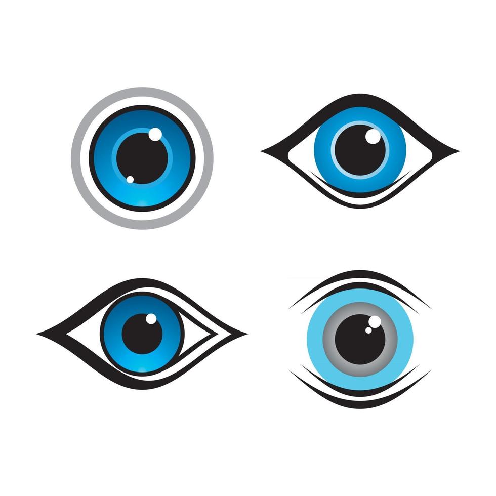 images de logo de soins oculaires vecteur