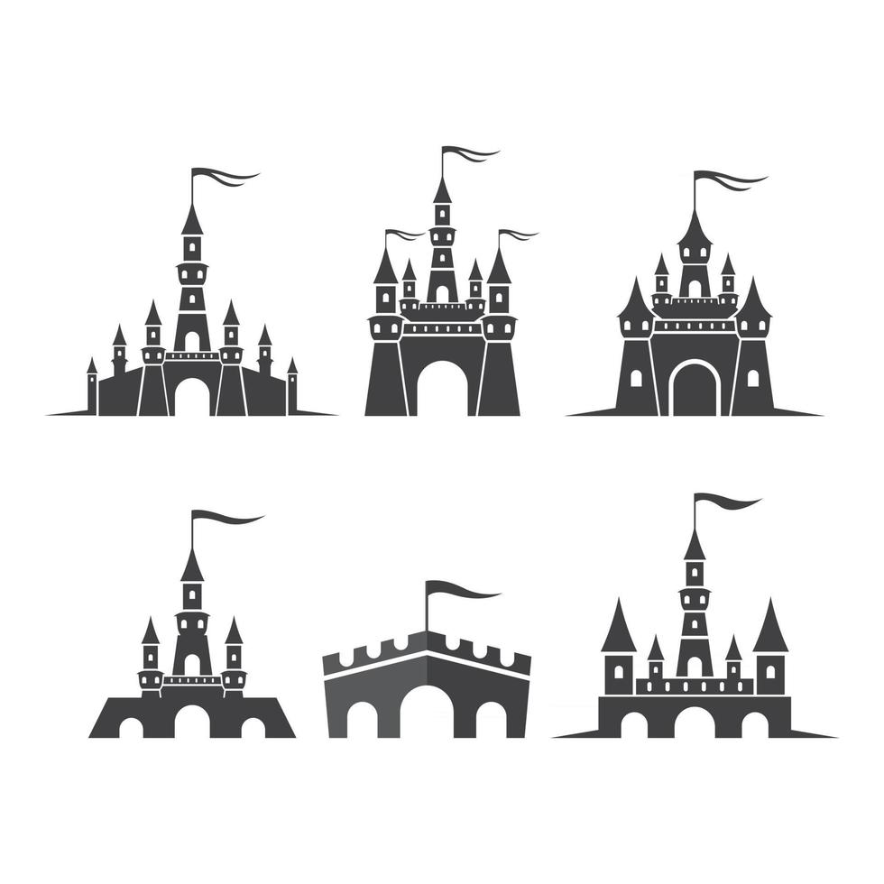 images du logo du château vecteur