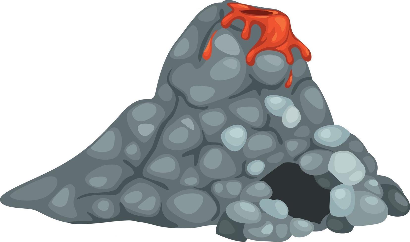 illustration d'un volcan vecteur