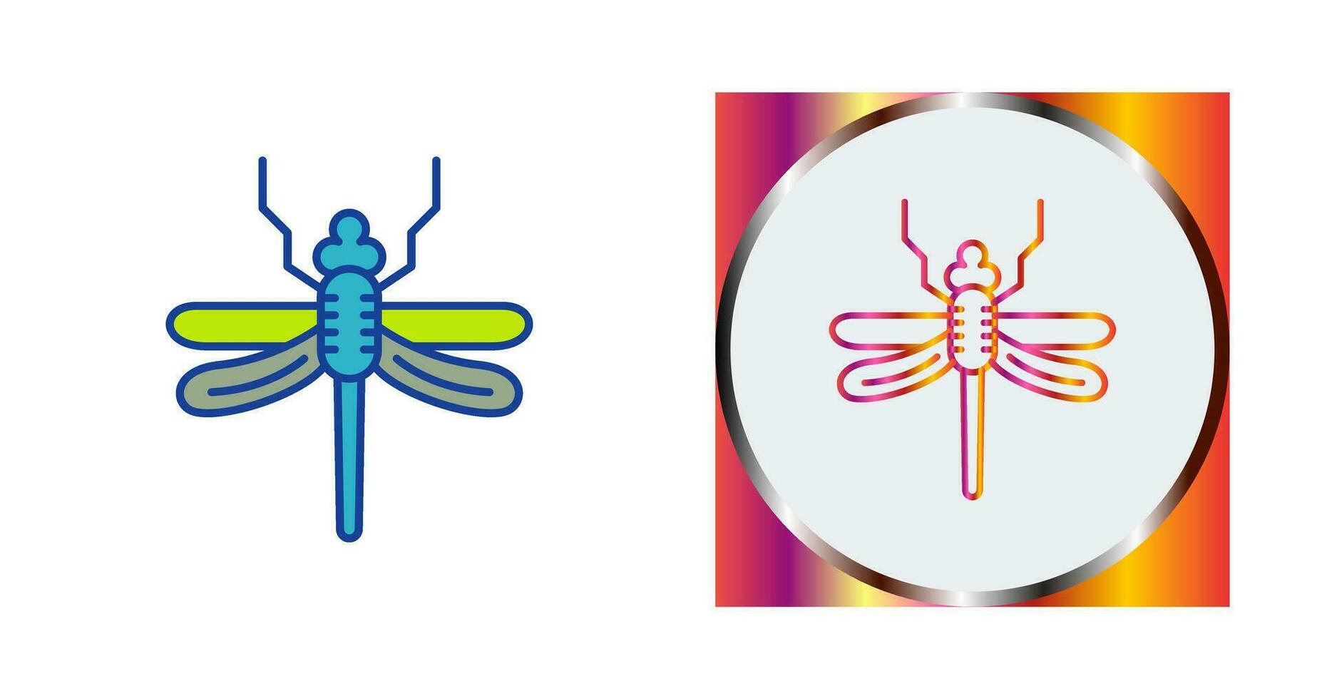 icône de vecteur de libellule