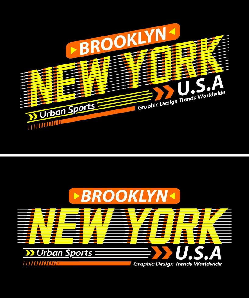 Nouveau york ville ancien Urbain ambiance rayé ombre police de caractères, pour impression sur t chemises etc. vecteur