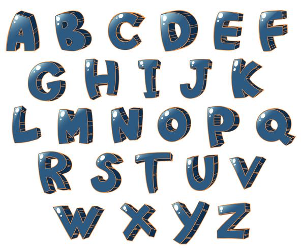 Les lettres de l&#39;alphabet vecteur