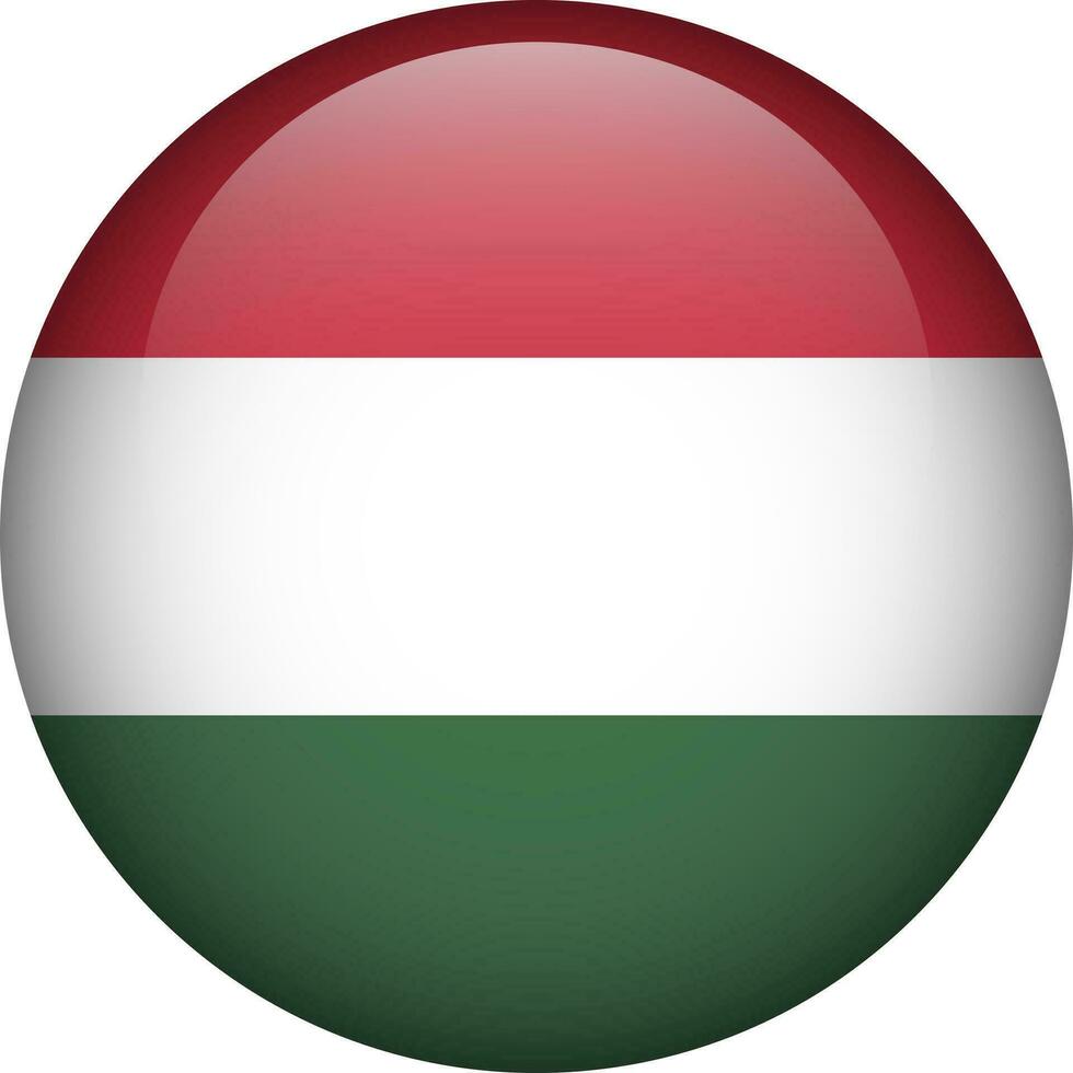 Hongrie drapeau bouton. emblème de Hongrie. vecteur drapeau, symbole. couleurs et proportion correctement.