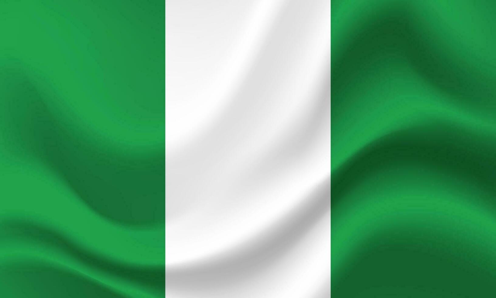 Nigeria drapeau. symbole de Nigeria. vecteur drapeau illustration. couleurs et proportion correctement. Nigeria Contexte. Nigeria bannière. symbole, icône.